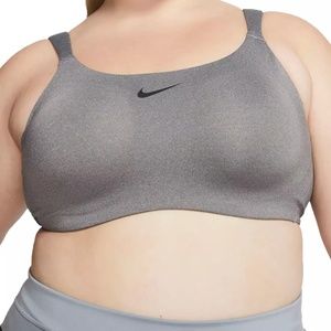 Nike Women's Plus Size Bold High-Impact Sport Bra Gray 42E (BQ4127-091)